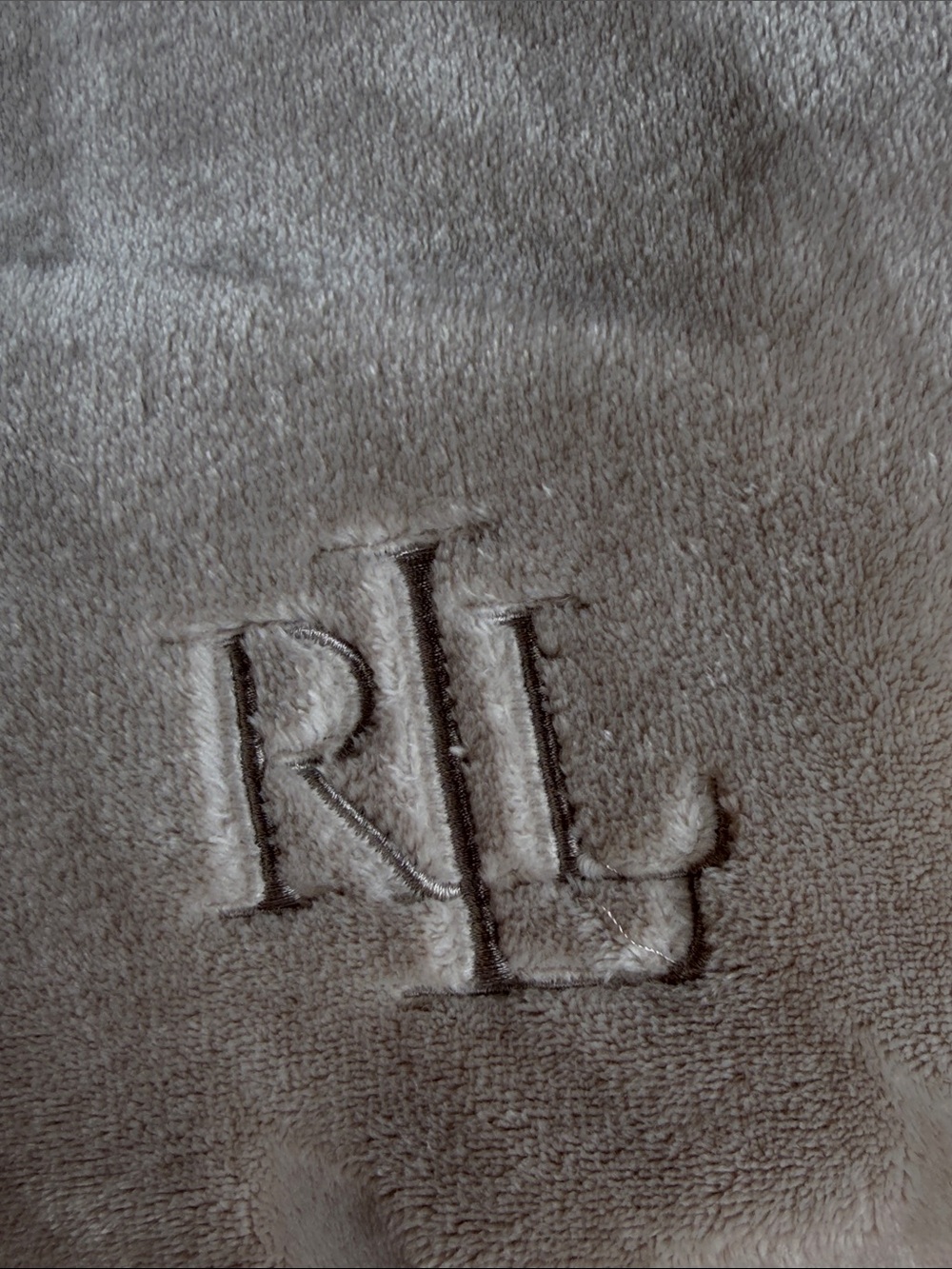 Lauren Ralph Lauren King Size Plush Velvet Throw Blanket